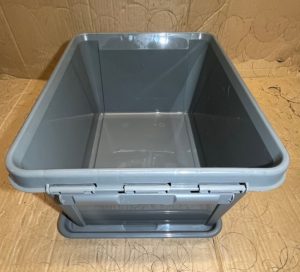Plastkasse 15 liter klar eller grå