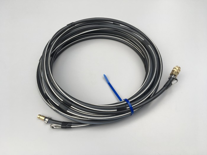10 m slange med wire og lynkobling tynd (skumværktøj)